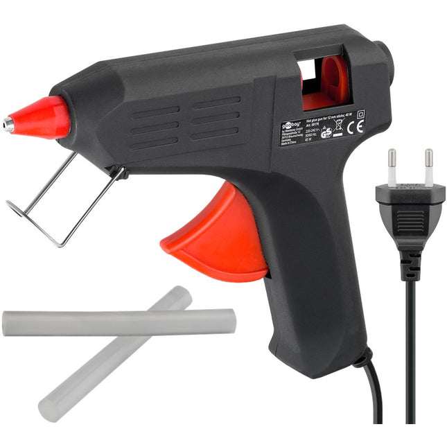 Goobay Heißklebepistole für 11 - 12 mm Sticks, 20 W, inkl. 2 Klebesticks
