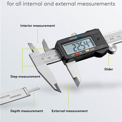 Goobay Digitaler Messschieber 150 mm / 6 Zoll