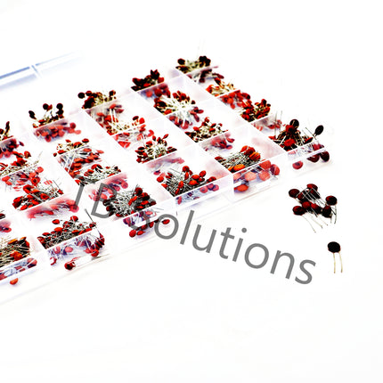 Keramik-Kondensator-Sortiment, 960 pcs., 24 Werte je 40 Stk., 2 pF - 100 nF
