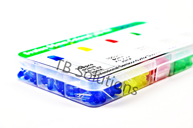 LED-Sortiment, 5 mm, 500 pcs., rot, blau, gelb, grün, weiß