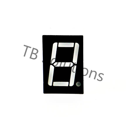 7-Segmentanzeige rot einstellig