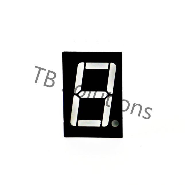 7-Segmentanzeige rot einstellig