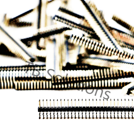 Stiftleiste gewinkelt, 90°, 2 x 40 pin, 2.54 mm, kürzbar