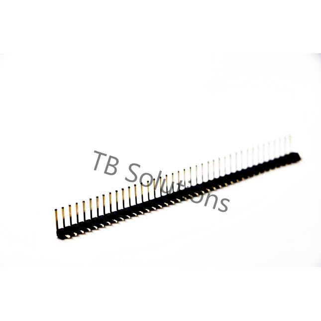 Stiftleiste gewinkelt, 90°, 1 x 40 pin, 2.54 mm, kürzbar